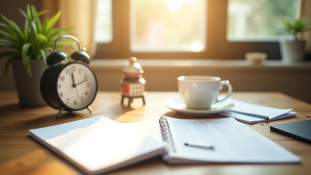 Productive morning routine setup